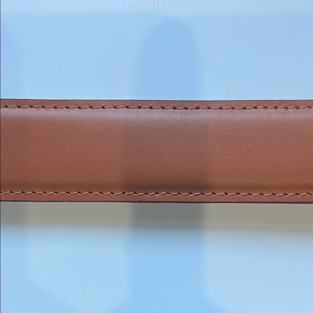 Beckett Simonon Tan Leather Belt with Silver Buckle - Picture 5 of 11